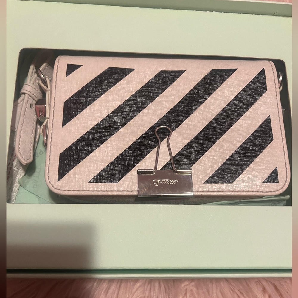 Authentic Off-White Mini Diag Flap Bag